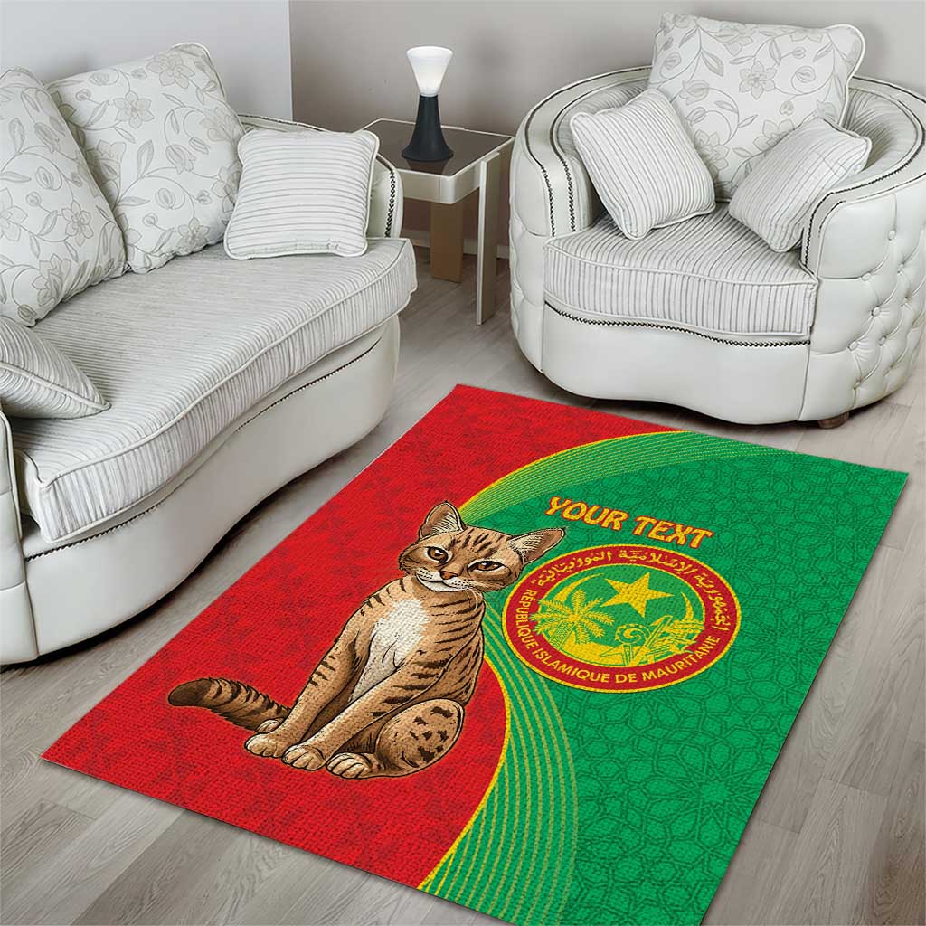 Personalized Mauritania Area Rug Felis Lybica - Islamic Mix African Pattern LT15