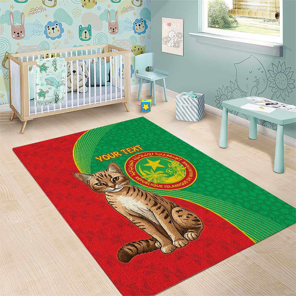 Personalized Mauritania Area Rug Felis Lybica - Islamic Mix African Pattern LT15
