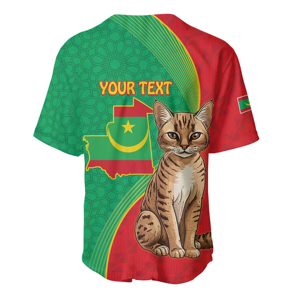 Personalized Mauritania Baseball Jersey Felis Lybica - Islamic Mix African Pattern LT15