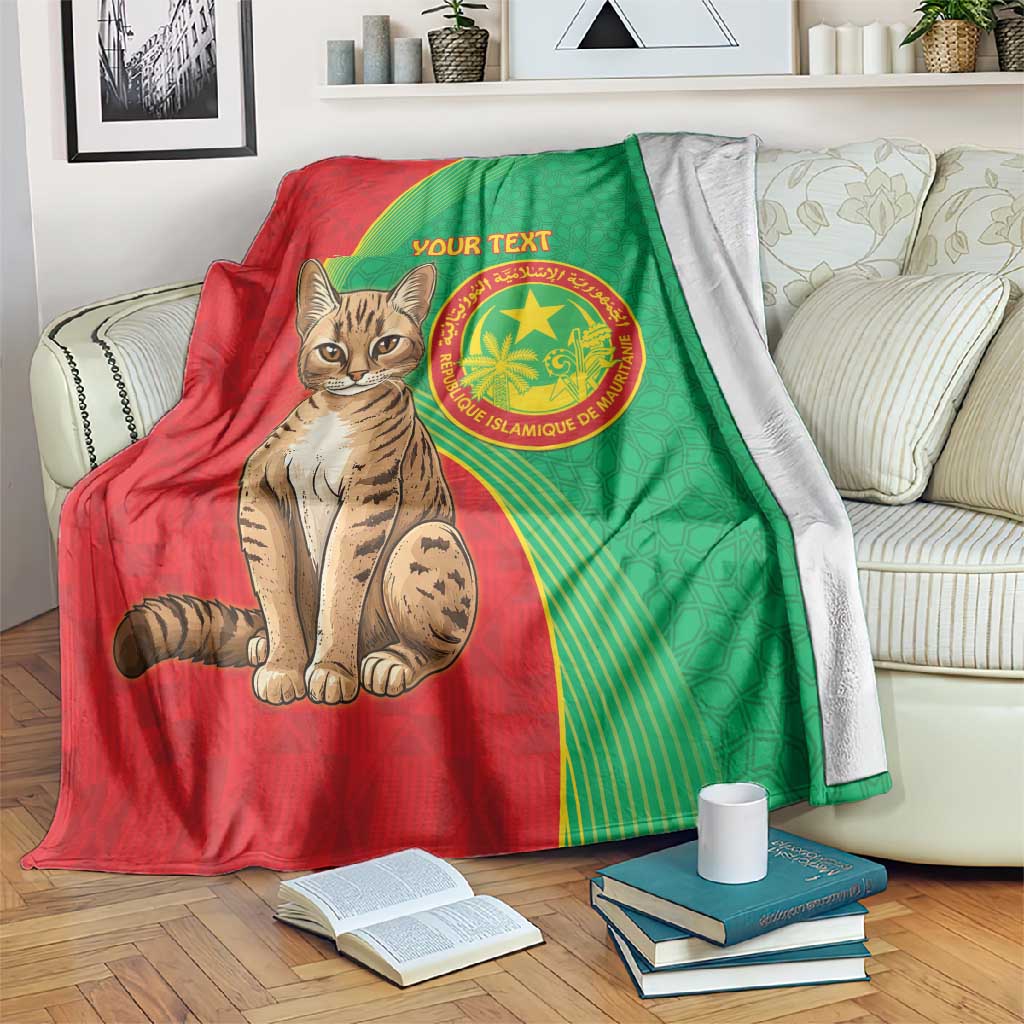Personalized Mauritania Blanket Felis Lybica - Islamic Mix African Pattern LT15