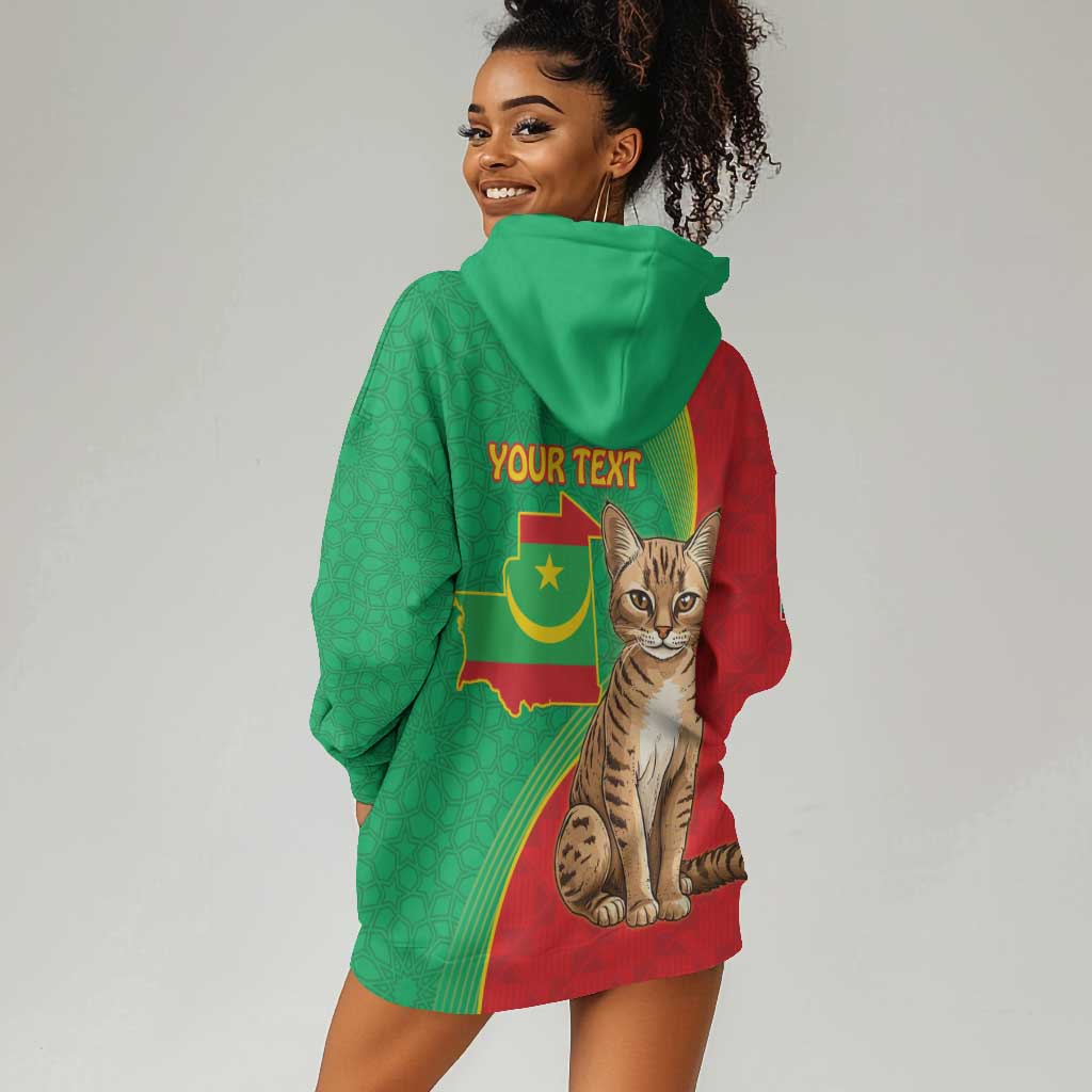 Personalized Mauritania Hoodie Dress Felis Lybica - Islamic Mix African Pattern LT15
