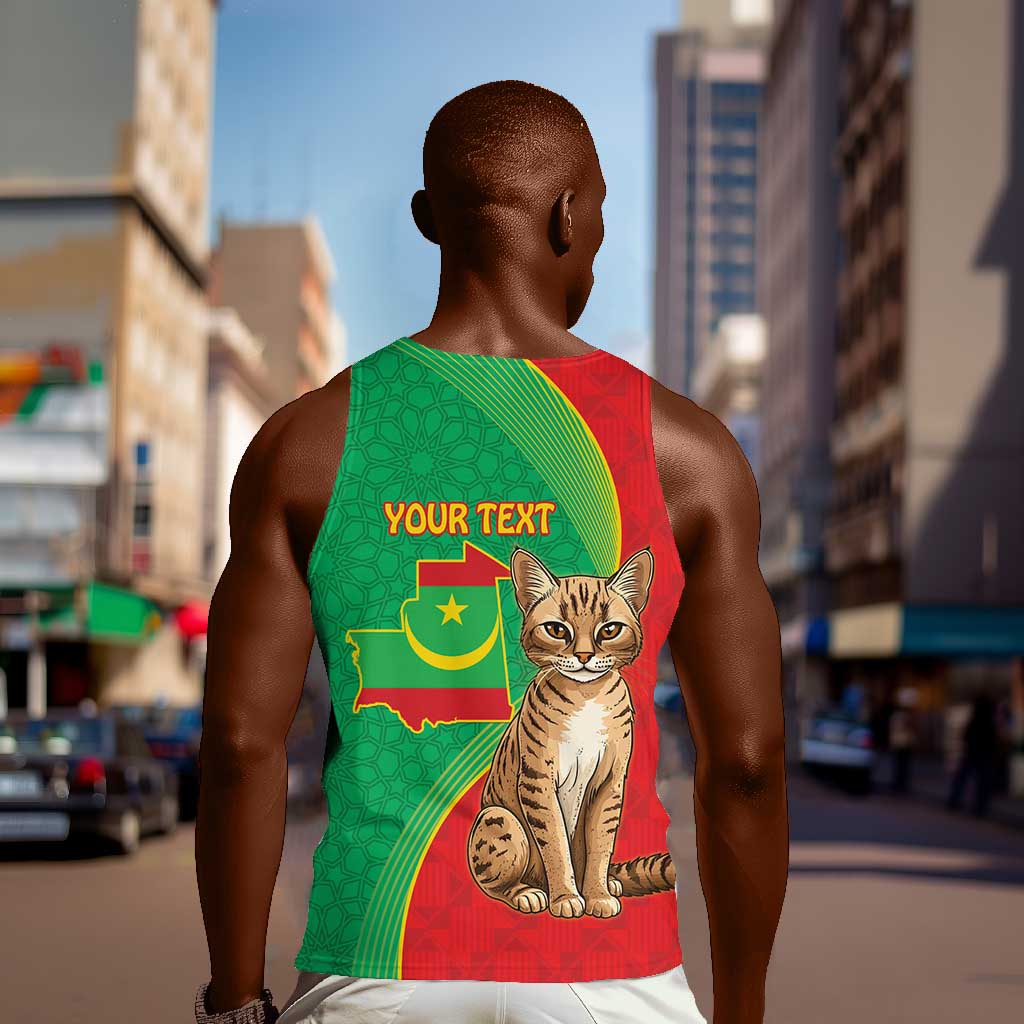 Personalized Mauritania Men Tank Top Felis Lybica - Islamic Mix African Pattern LT15