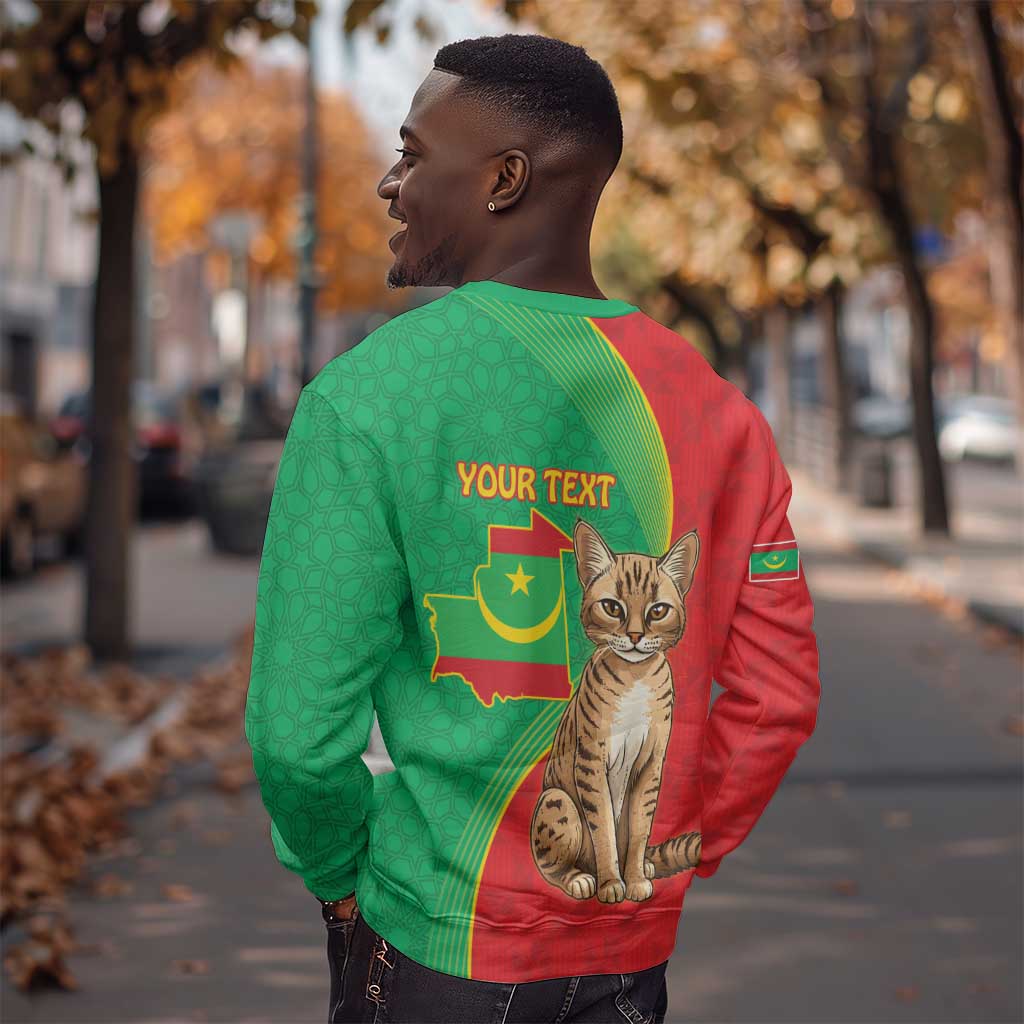 Personalized Mauritania Sweatshirt Felis Lybica - Islamic Mix African Pattern LT15