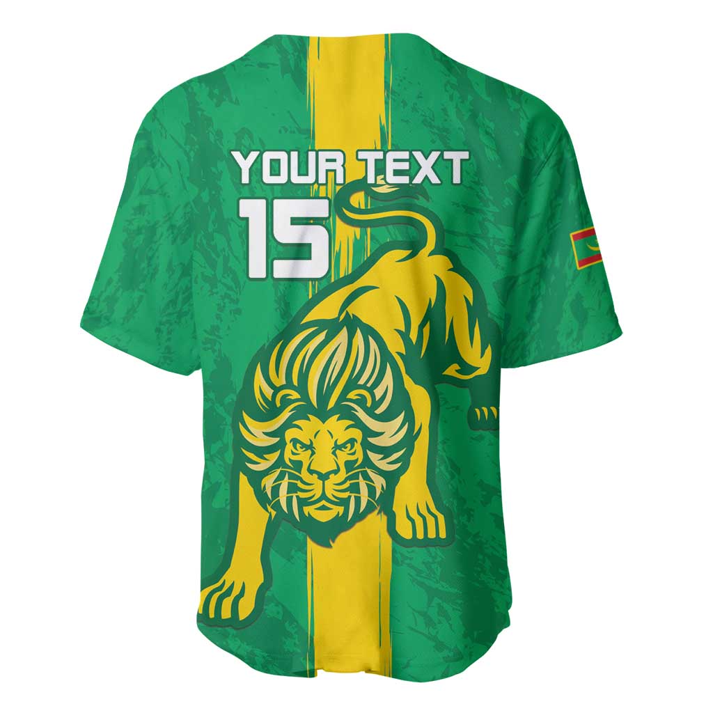 Custom Mauritania Football Baseball Jersey Go Lions of Chinguetti LT15