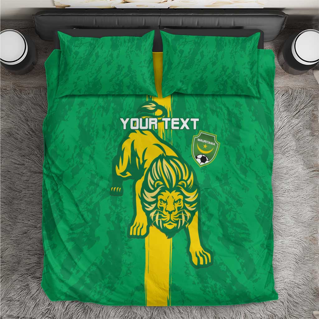 Custom Mauritania Football Bedding Set Go Lions of Chinguetti LT15