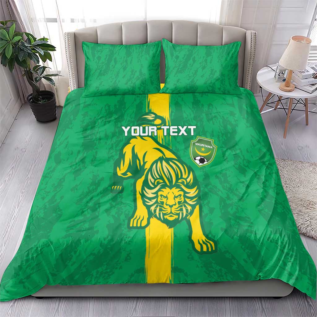 Custom Mauritania Football Bedding Set Go Lions of Chinguetti LT15