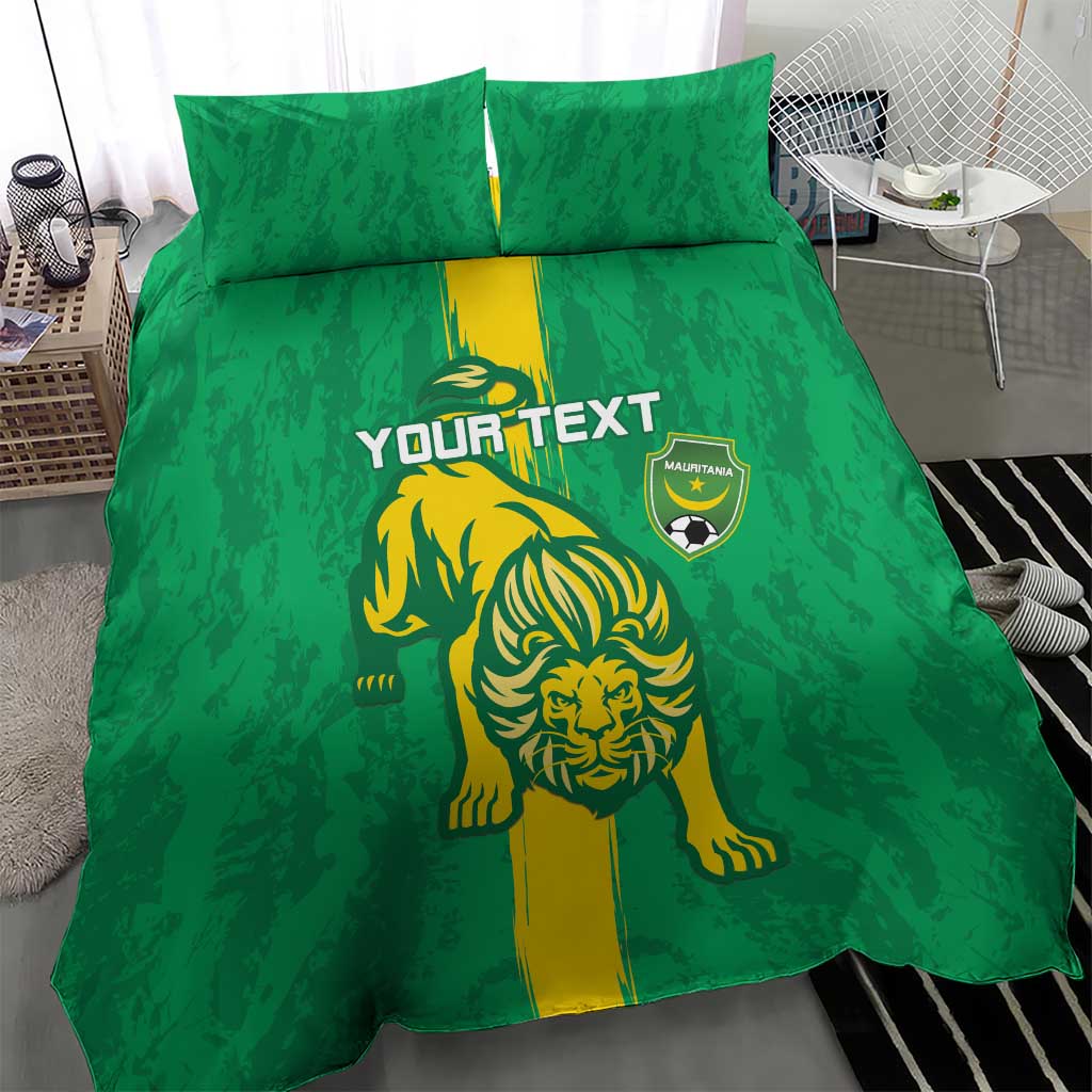 Custom Mauritania Football Bedding Set Go Lions of Chinguetti LT15