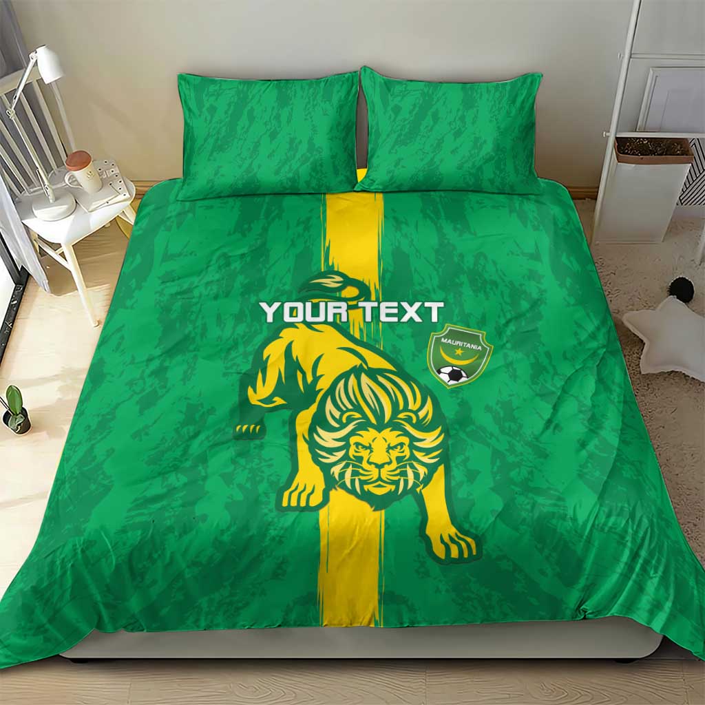 Custom Mauritania Football Bedding Set Go Lions of Chinguetti LT15