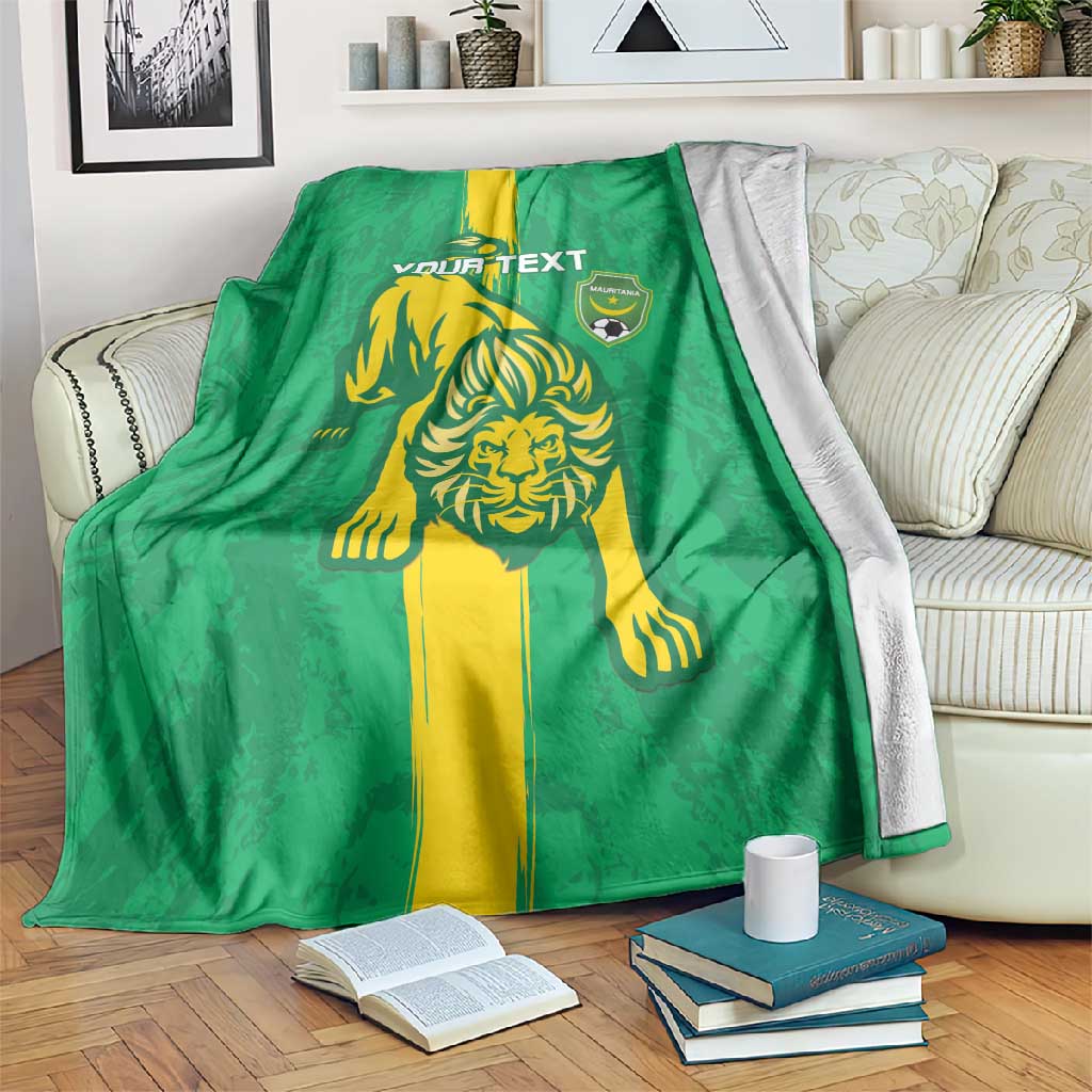 Custom Mauritania Football Blanket Go Lions of Chinguetti LT15