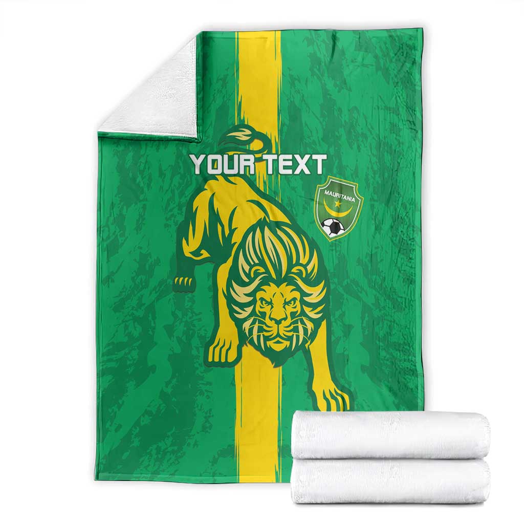 Custom Mauritania Football Blanket Go Lions of Chinguetti LT15