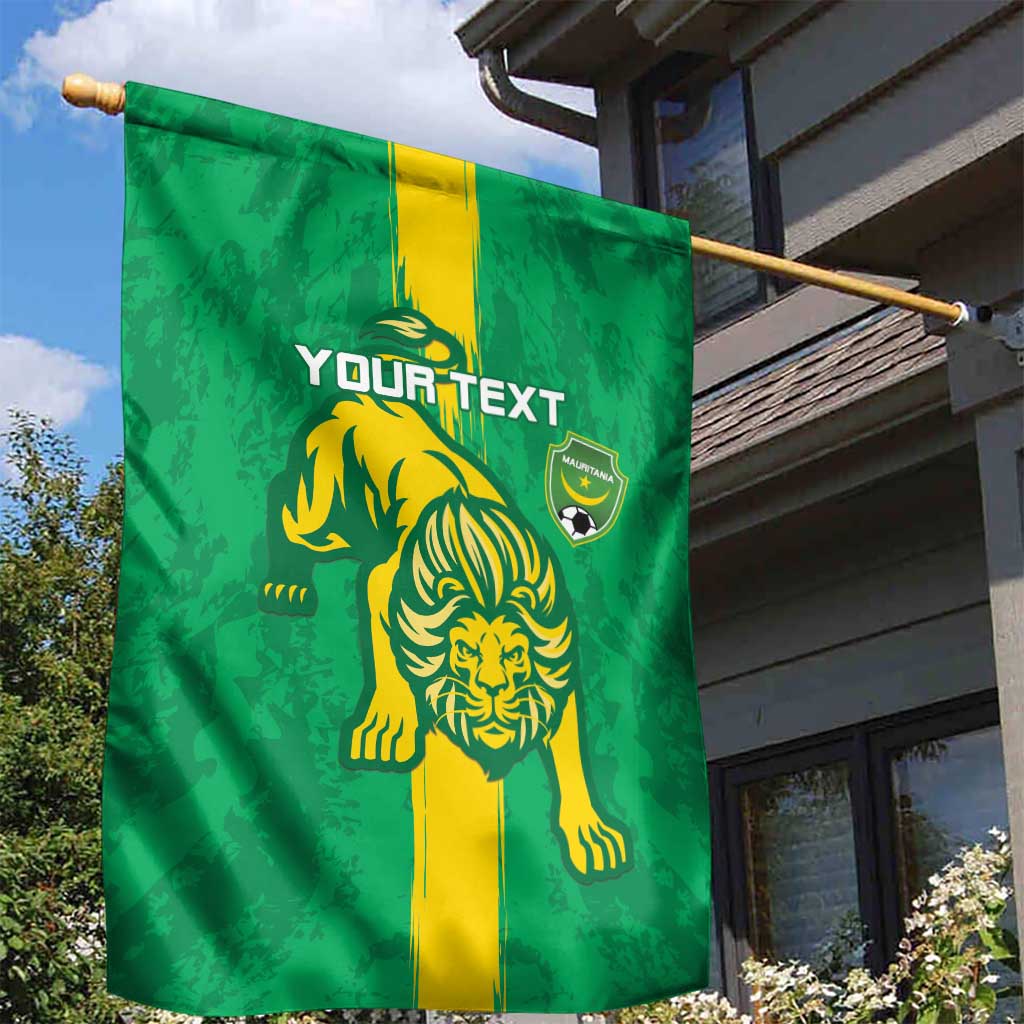 Custom Mauritania Football Garden Flag Go Lions of Chinguetti LT15