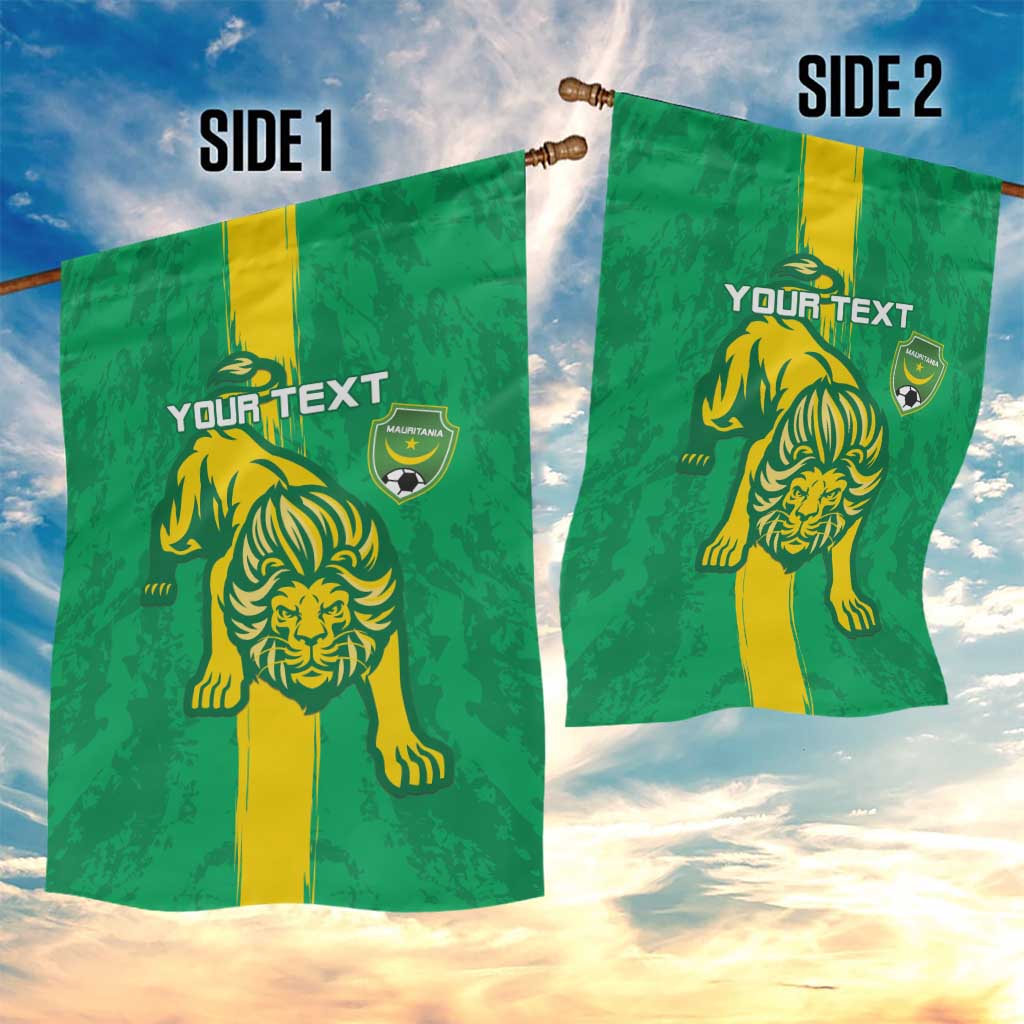 Custom Mauritania Football Garden Flag Go Lions of Chinguetti LT15