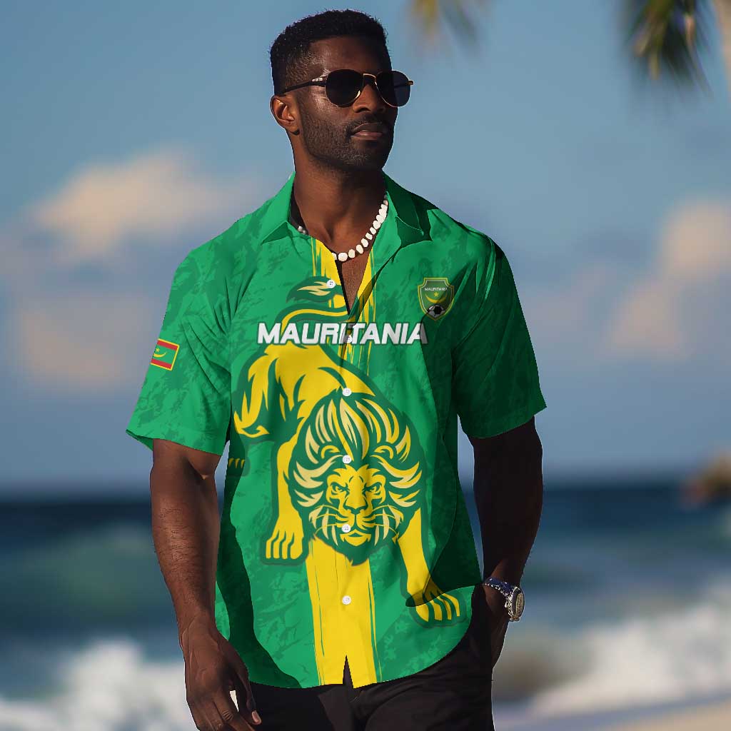 Custom Mauritania Football Hawaiian Shirt Go Lions of Chinguetti LT15