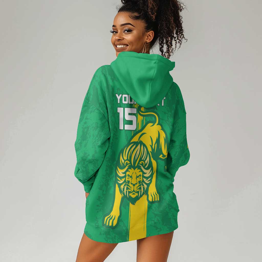 Custom Mauritania Football Hoodie Dress Go Lions of Chinguetti LT15