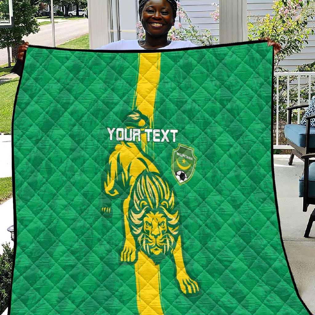 Custom Mauritania Football Quilt Go Lions of Chinguetti LT15