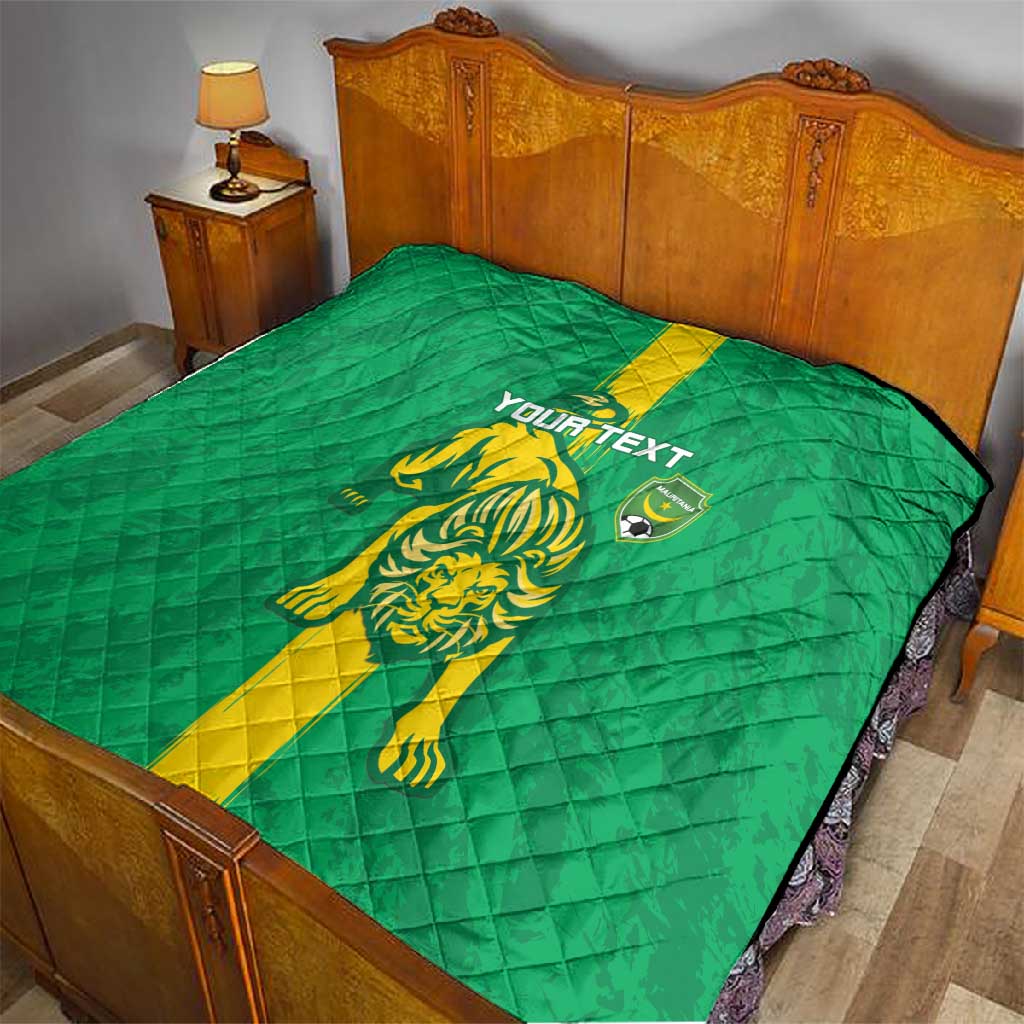 Custom Mauritania Football Quilt Go Lions of Chinguetti LT15