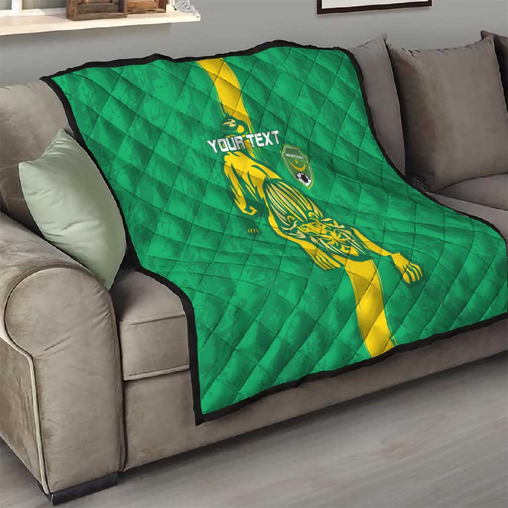 Custom Mauritania Football Quilt Go Lions of Chinguetti LT15