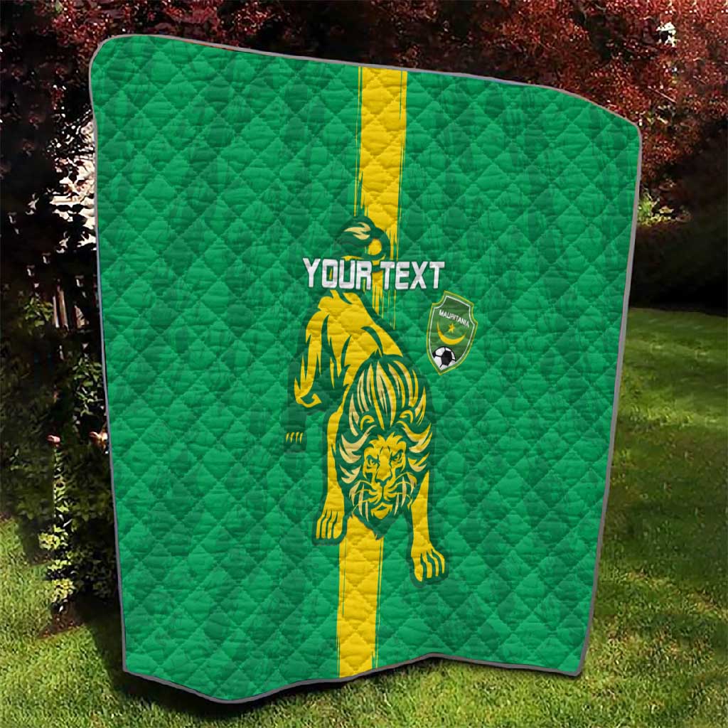 Custom Mauritania Football Quilt Go Lions of Chinguetti LT15
