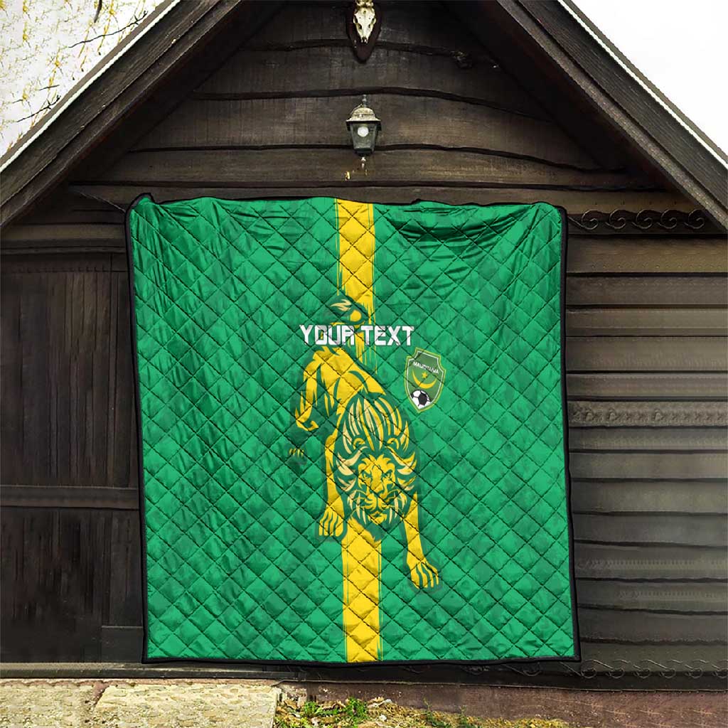 Custom Mauritania Football Quilt Go Lions of Chinguetti LT15