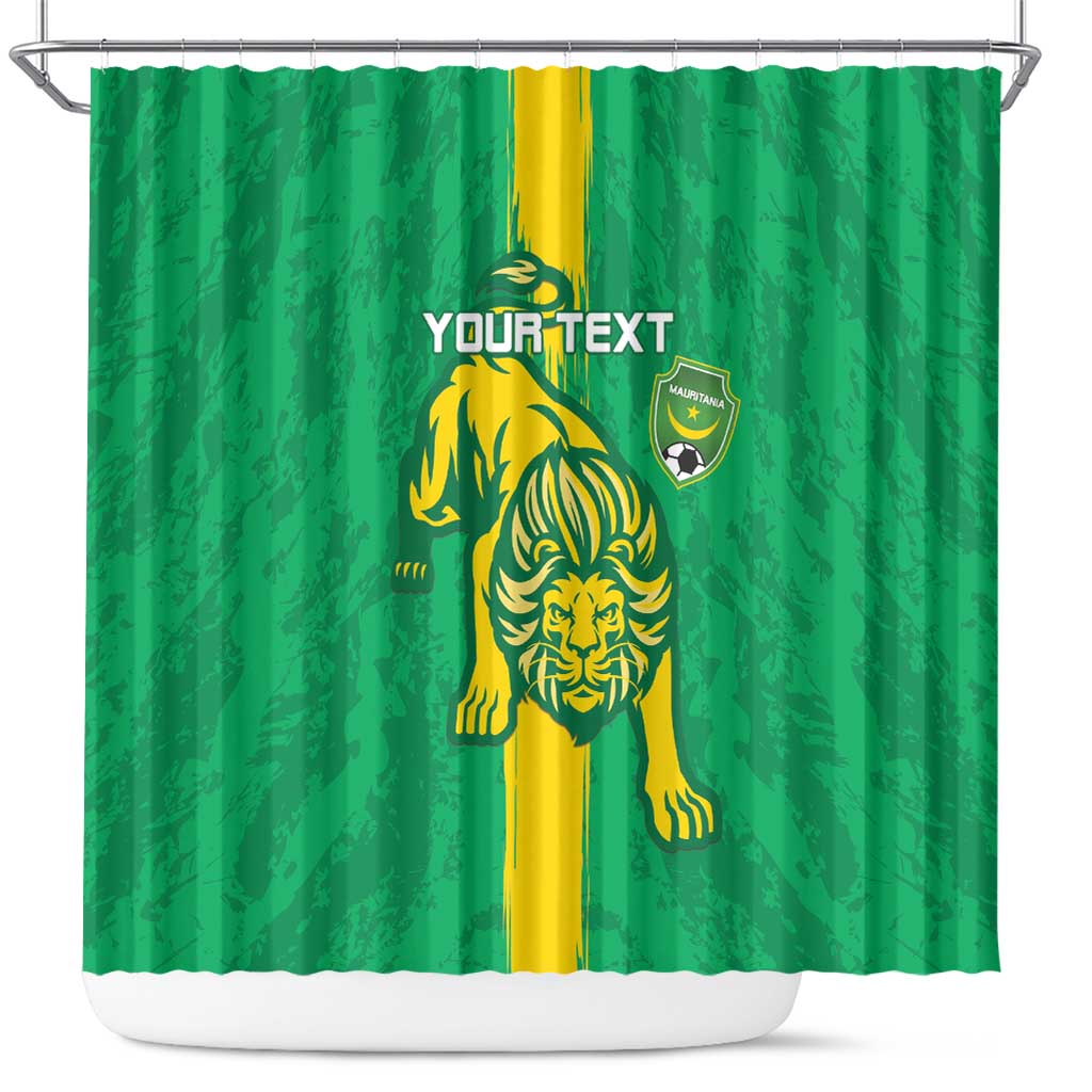 Custom Mauritania Football Shower Curtain Go Al-Murabitun LT15