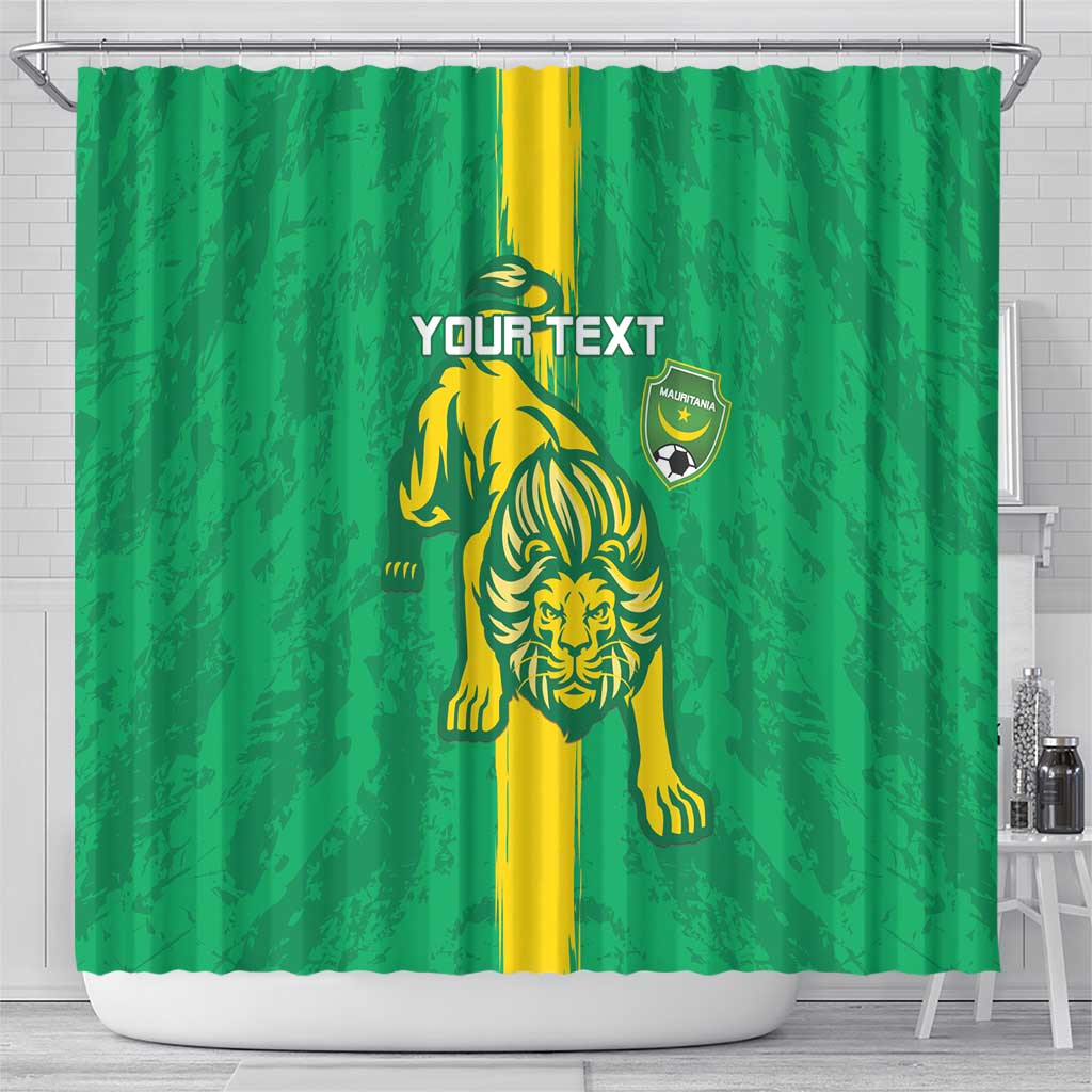 Custom Mauritania Football Shower Curtain Go Al-Murabitun LT15