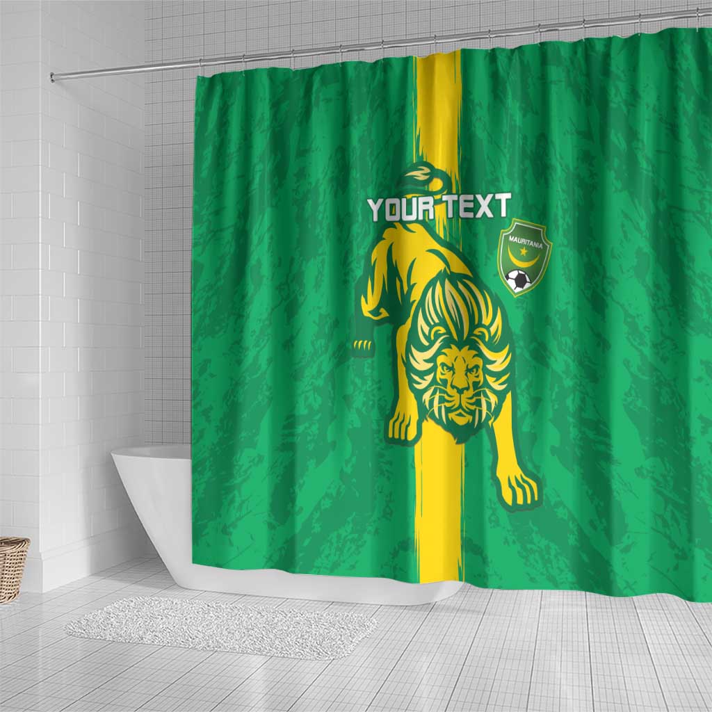 Custom Mauritania Football Shower Curtain Go Al-Murabitun LT15