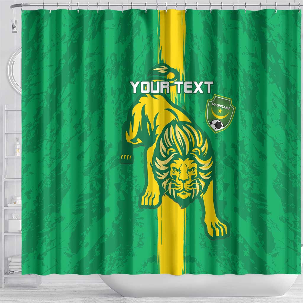 Custom Mauritania Football Shower Curtain Go Al-Murabitun LT15