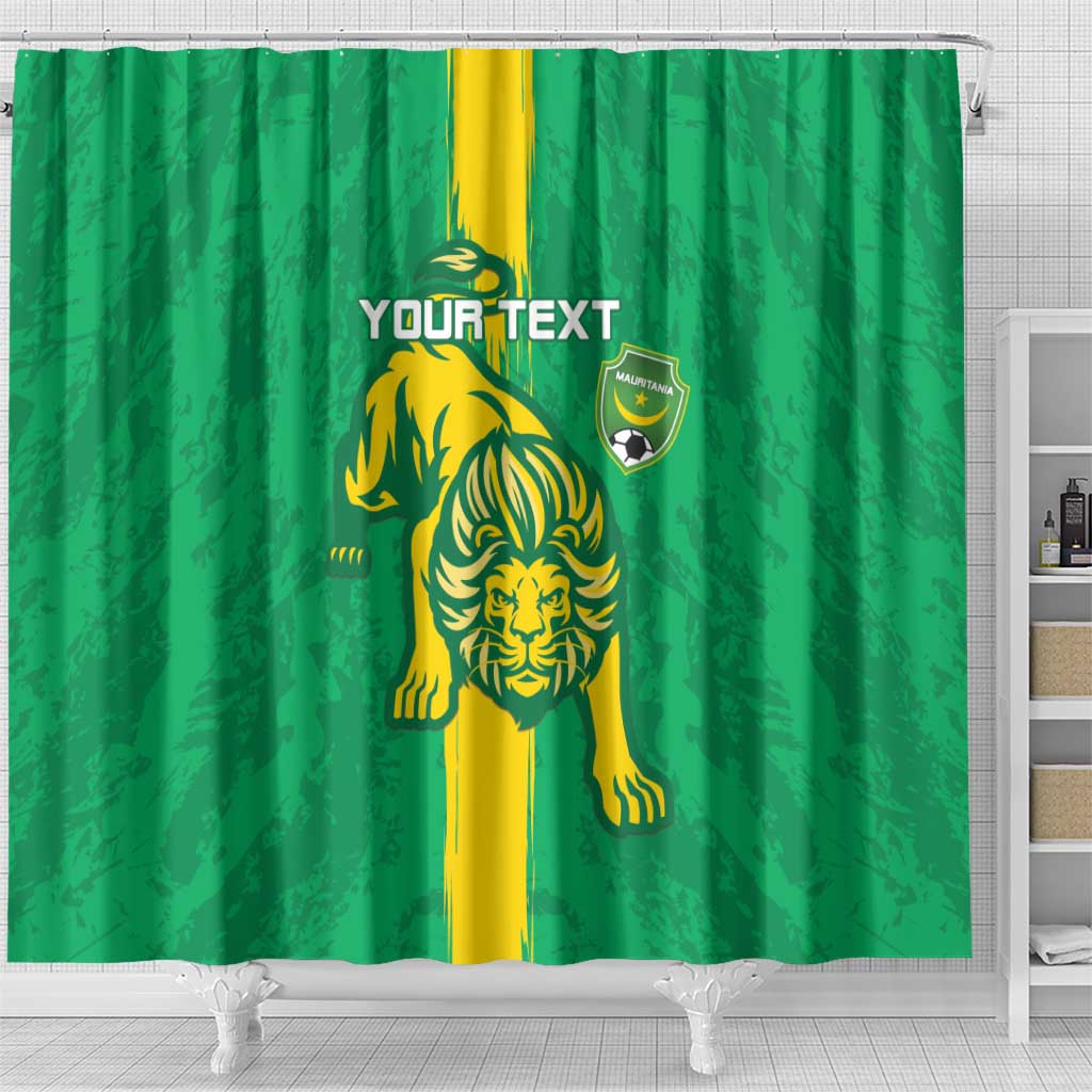 Custom Mauritania Football Shower Curtain Go Al-Murabitun LT15