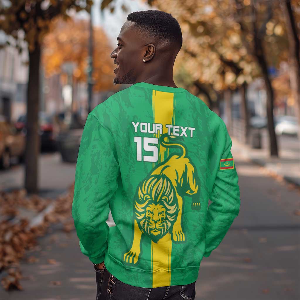 Custom Mauritania Football Sweatshirt Go Lions of Chinguetti LT15