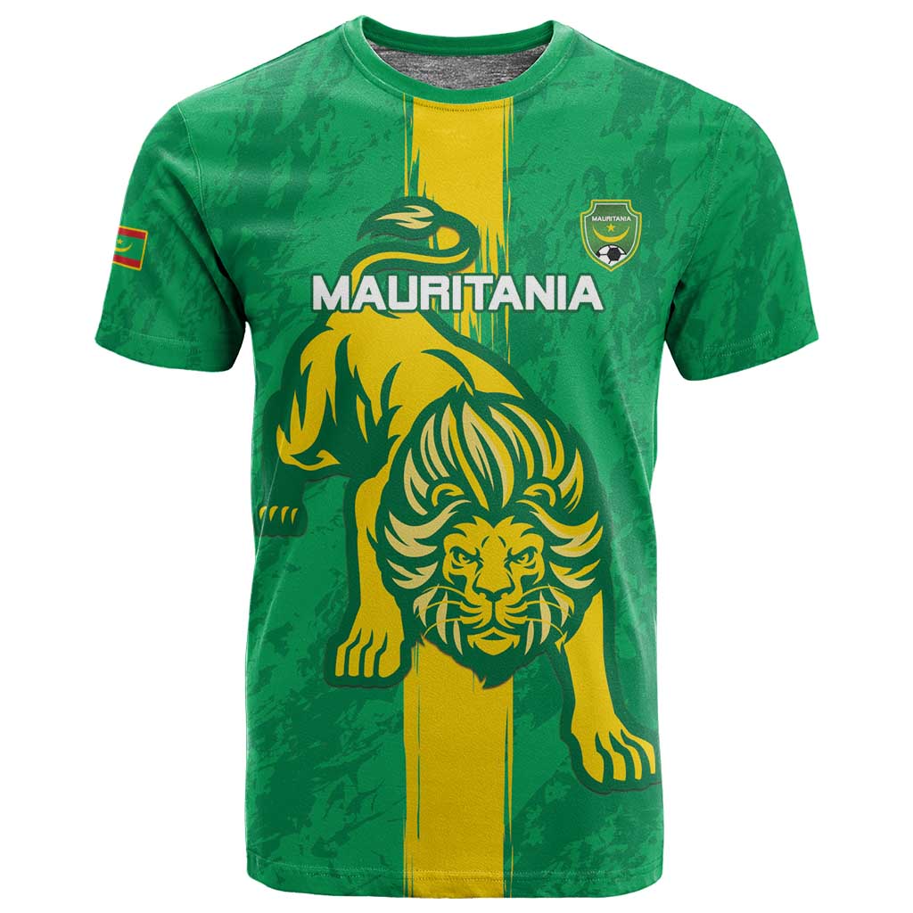 Custom Mauritania Football T shirt Go Lions of Chinguetti LT15