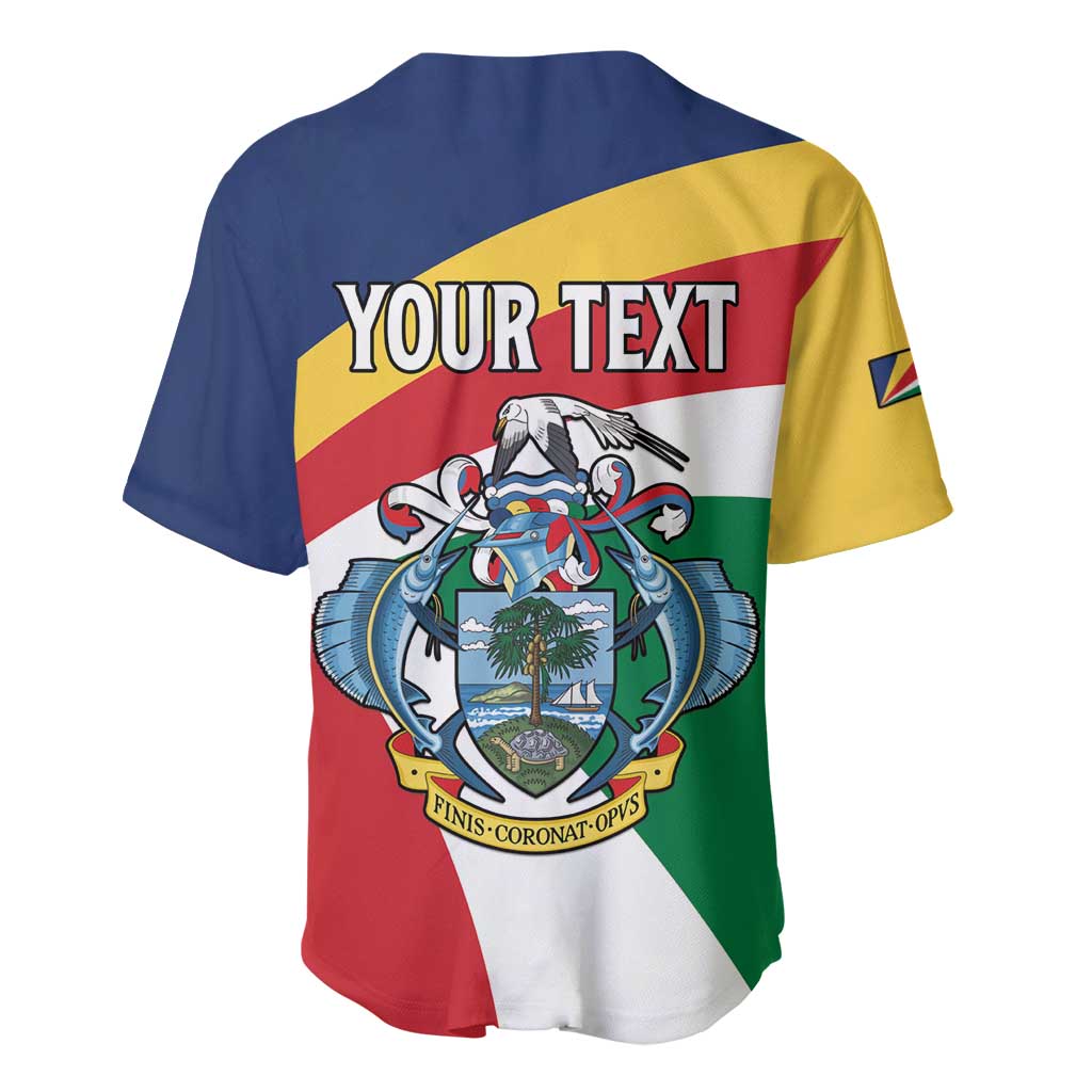 Personalized Happy Seychelles Independence Day Baseball Jersey Black Parrot Coat Of Arms LT15
