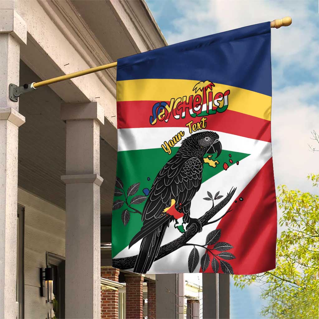 Personalized Happy Seychelles Independence Day Garden Flag Black Parrot Coat Of Arms LT15