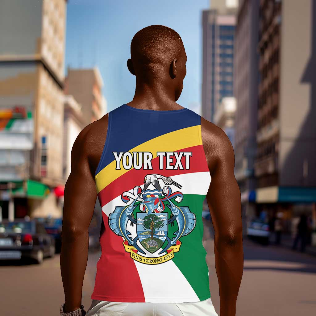 Personalized Happy Seychelles Independence Day Men Tank Top Black Parrot Coat Of Arms LT15