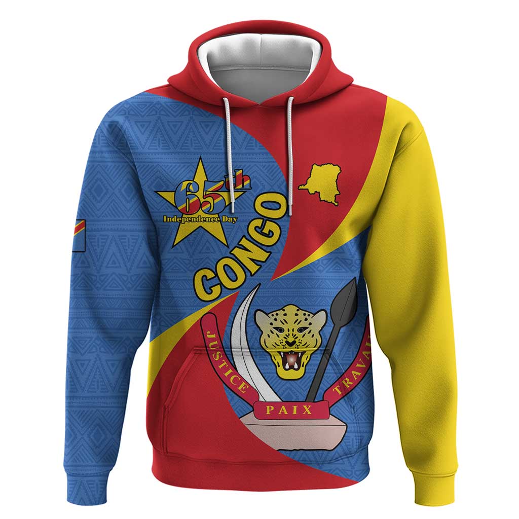 Congo-Kinshasa Hoodie 65th Anniversary Of Independence LT15