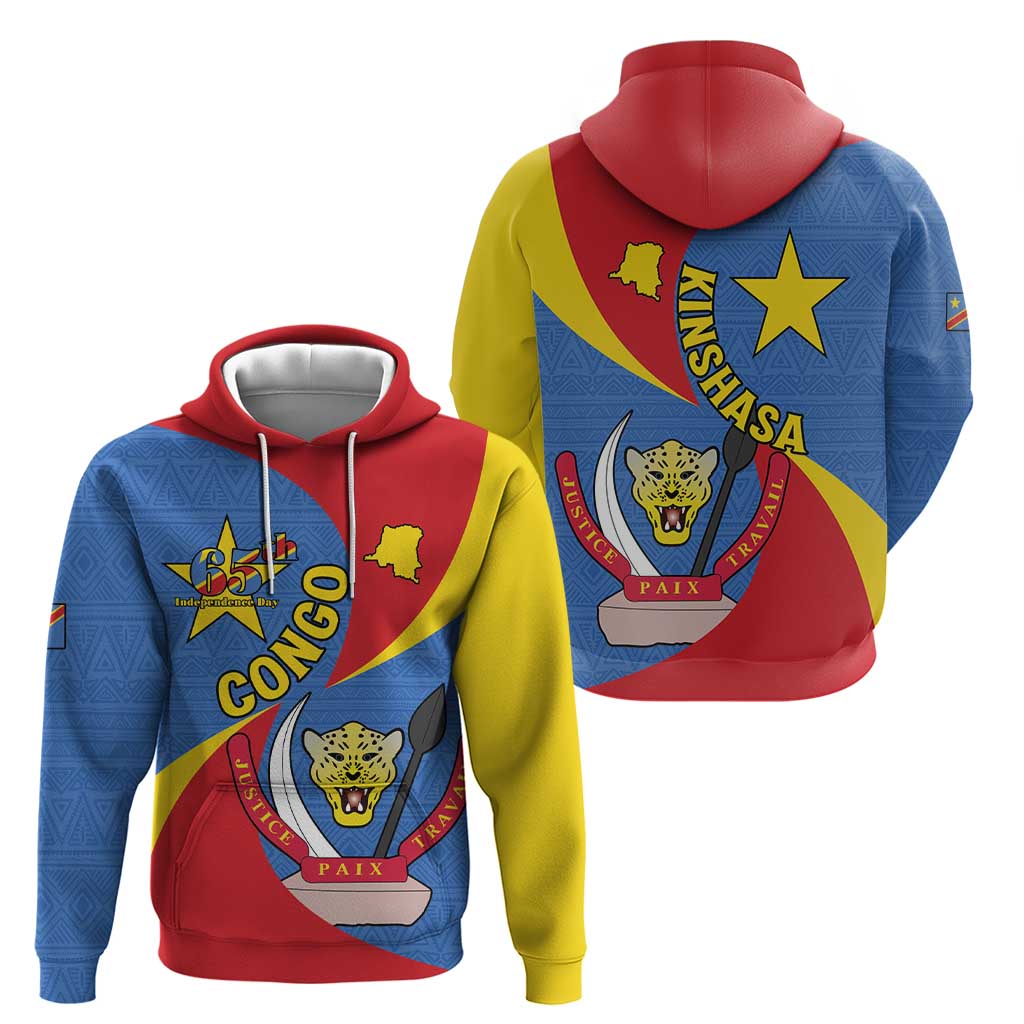 Congo-Kinshasa Hoodie 65th Anniversary Of Independence LT15
