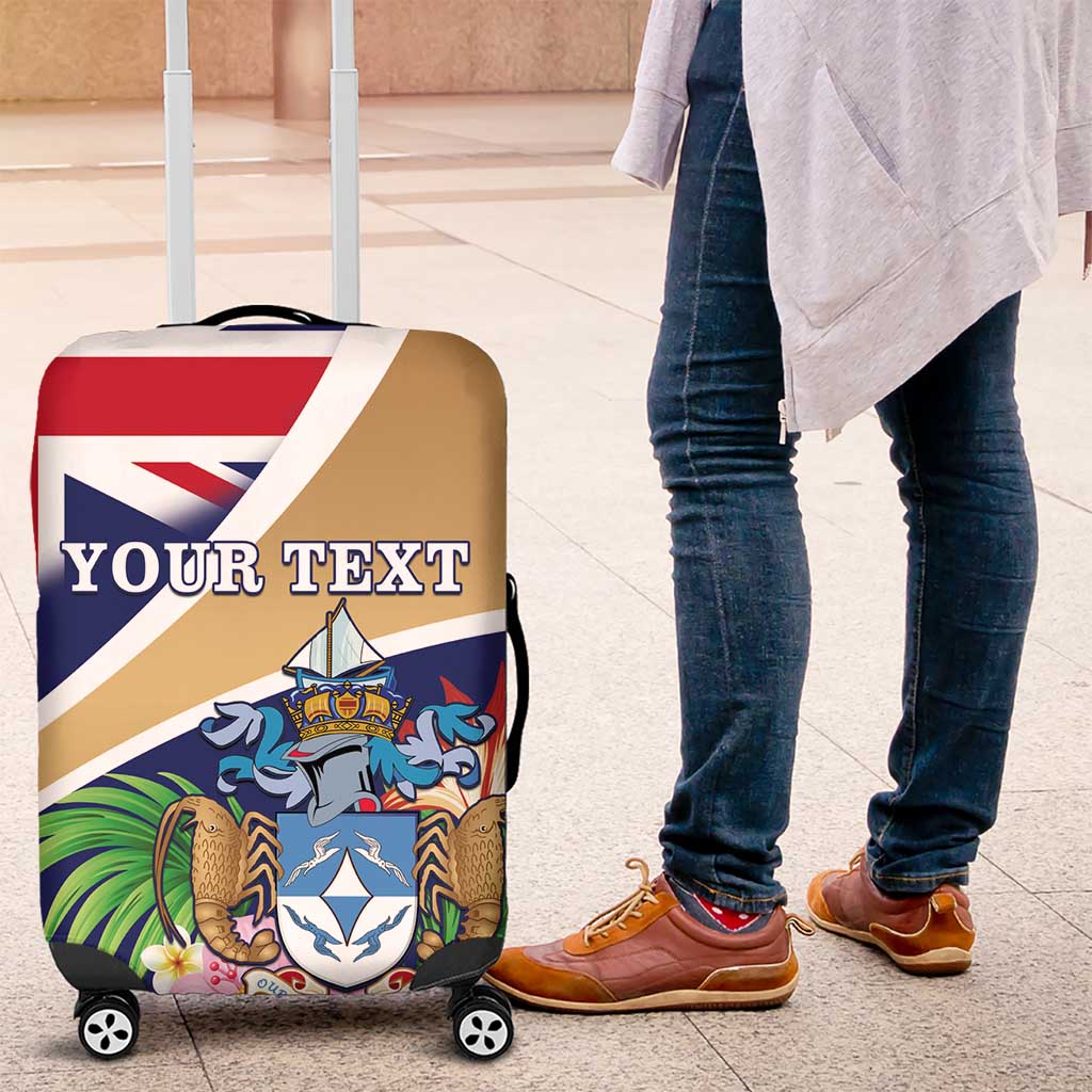 Personalized Tristan da Cunha Luggage Cover Coat Of Arms - Flag Style LT15