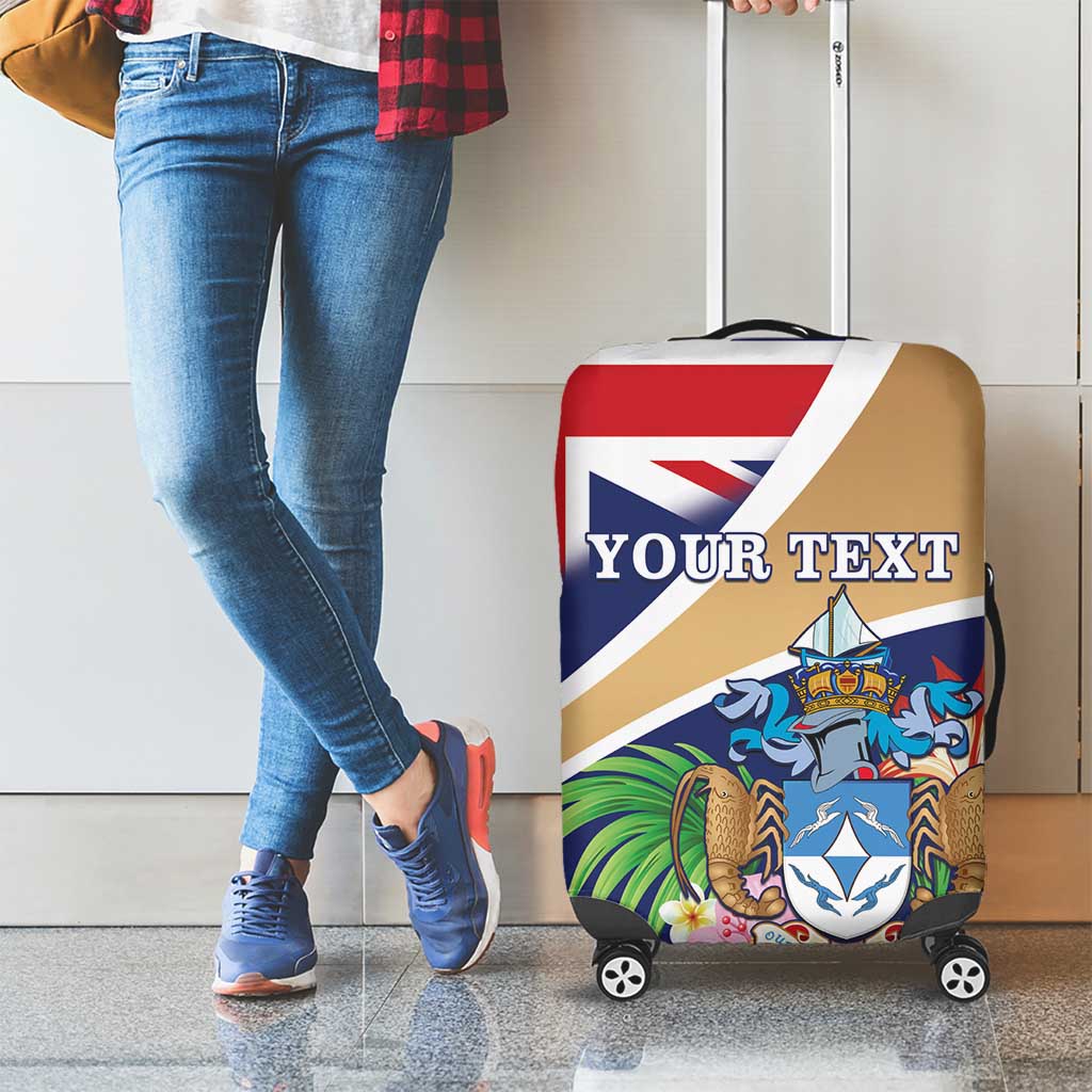 Personalized Tristan da Cunha Luggage Cover Coat Of Arms - Flag Style LT15