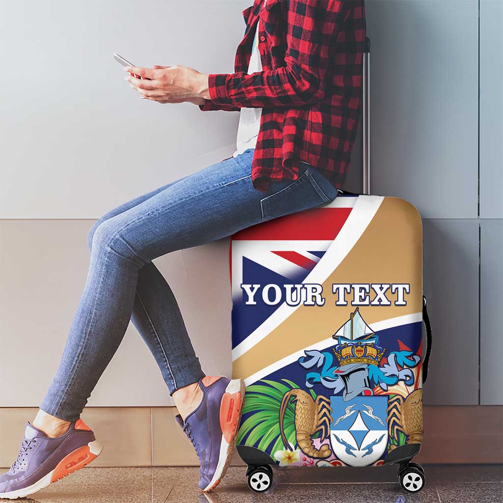 Personalized Tristan da Cunha Luggage Cover Coat Of Arms - Flag Style LT15