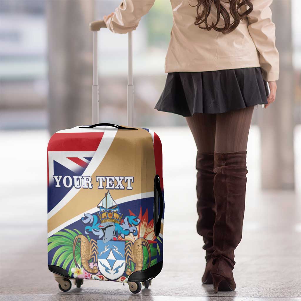 Personalized Tristan da Cunha Luggage Cover Coat Of Arms - Flag Style LT15
