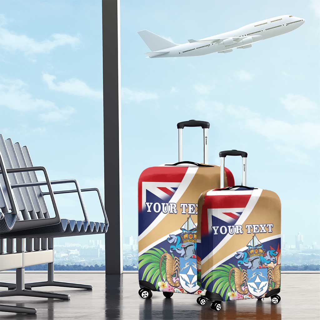 Personalized Tristan da Cunha Luggage Cover Coat Of Arms - Flag Style LT15