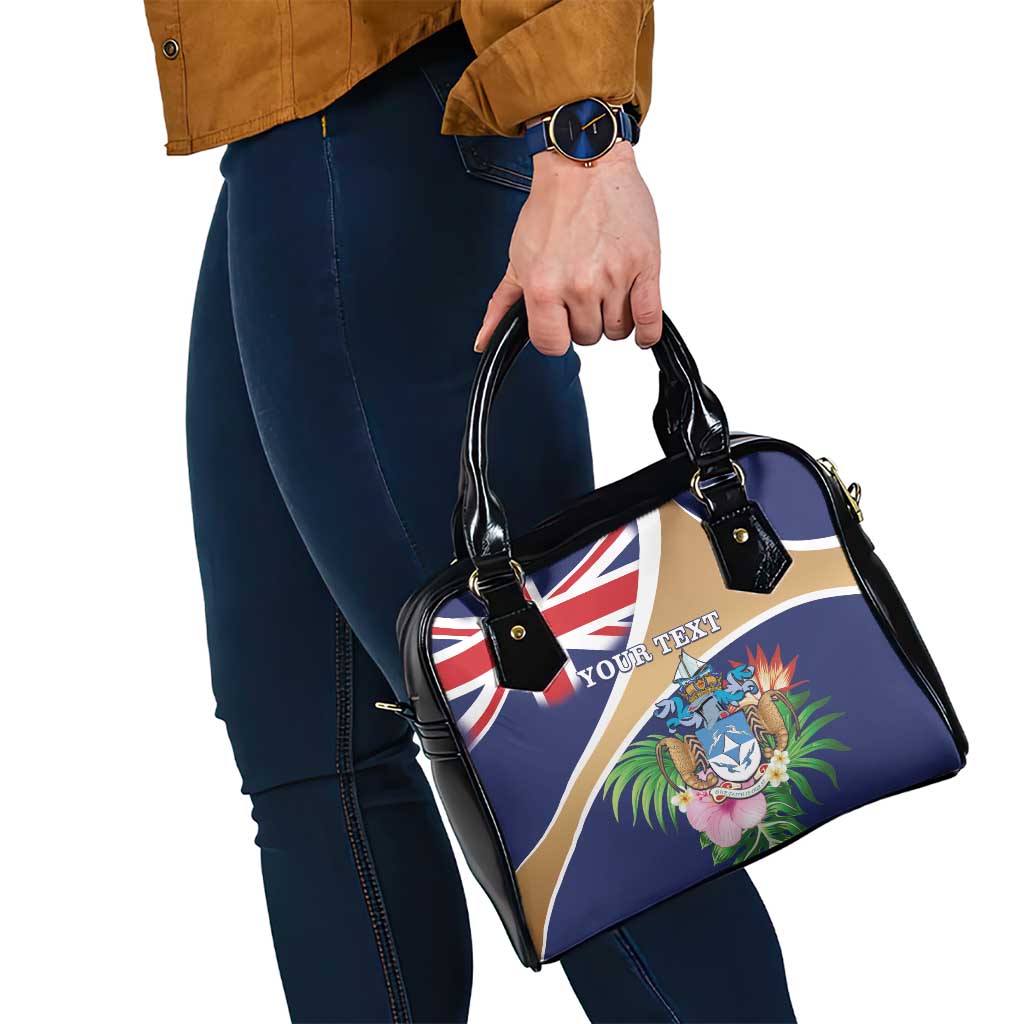 Personalized Tristan da Cunha Shoulder Handbag Coat Of Arms - Flag Style LT15