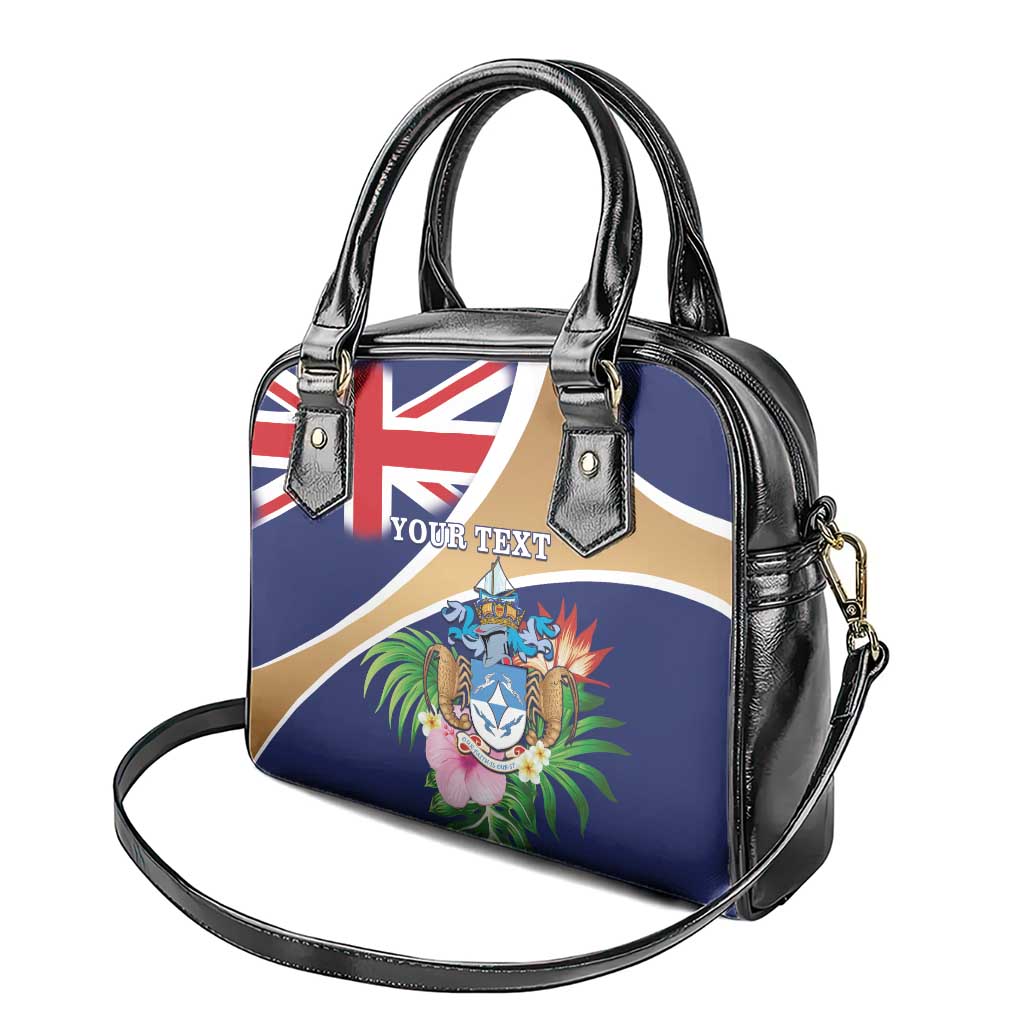 Personalized Tristan da Cunha Shoulder Handbag Coat Of Arms - Flag Style LT15