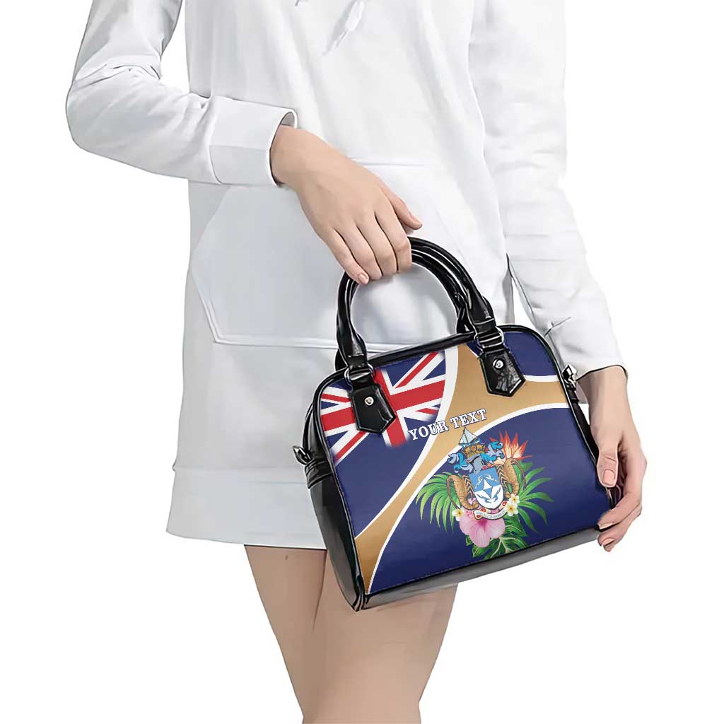 Personalized Tristan da Cunha Shoulder Handbag Coat Of Arms - Flag Style LT15