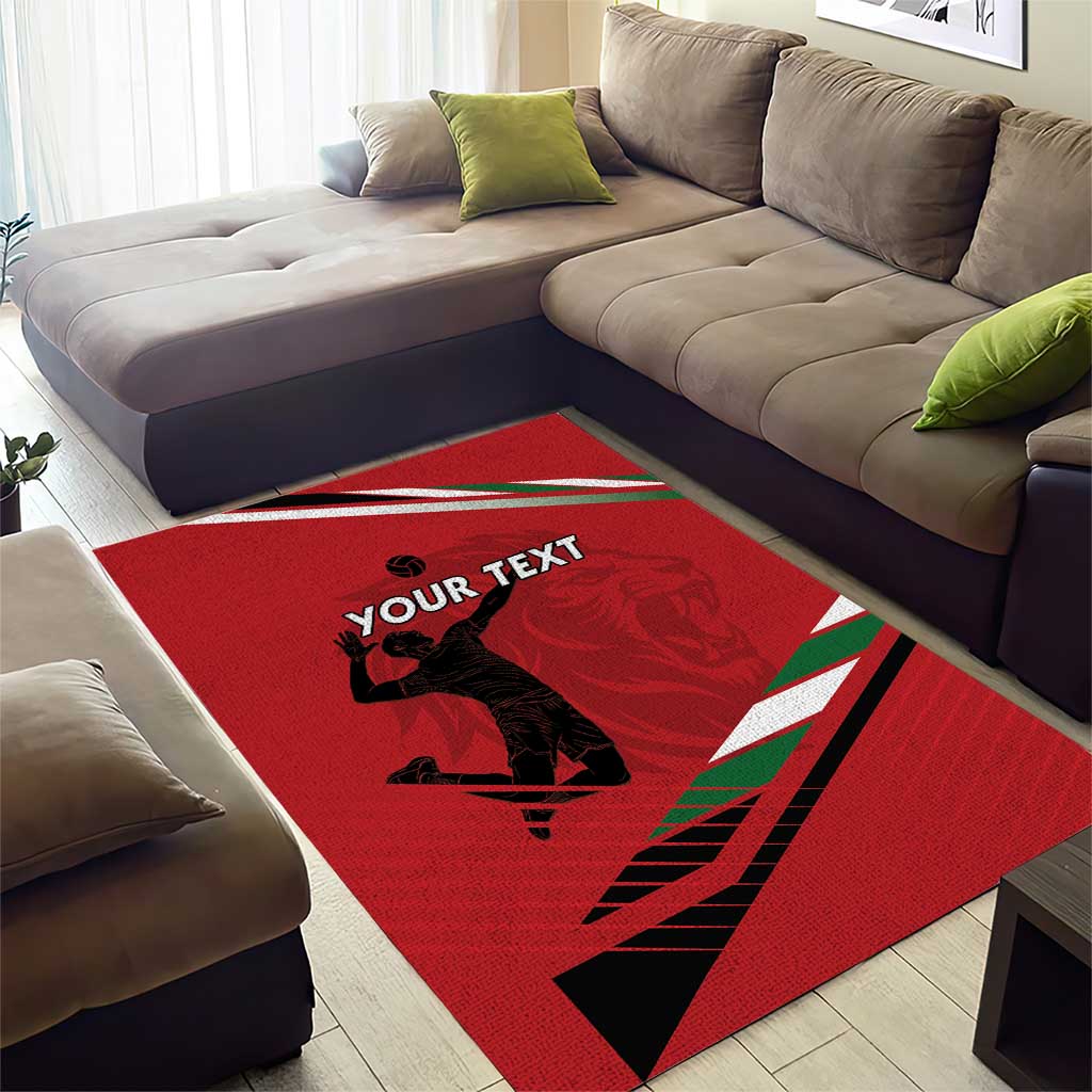Custom Kenya Volleyball Area Rug Go Champions LT15