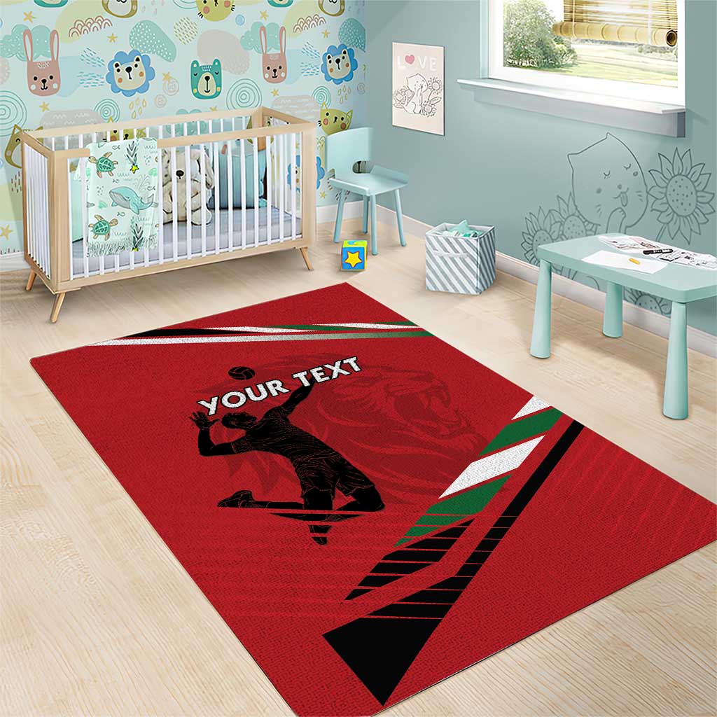 Custom Kenya Volleyball Area Rug Go Champions LT15