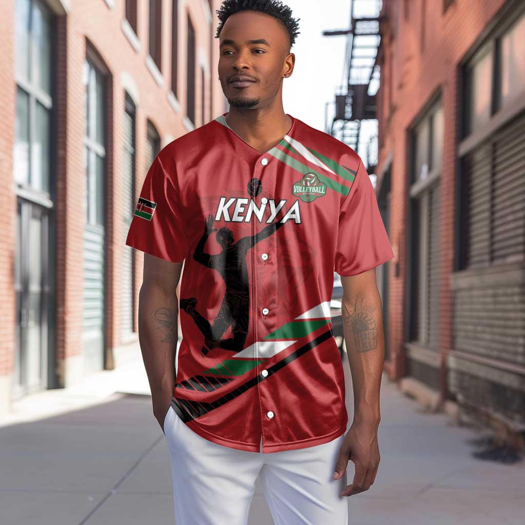 Custom Kenya Volleyball Baseball Jersey Go Champions LT15
