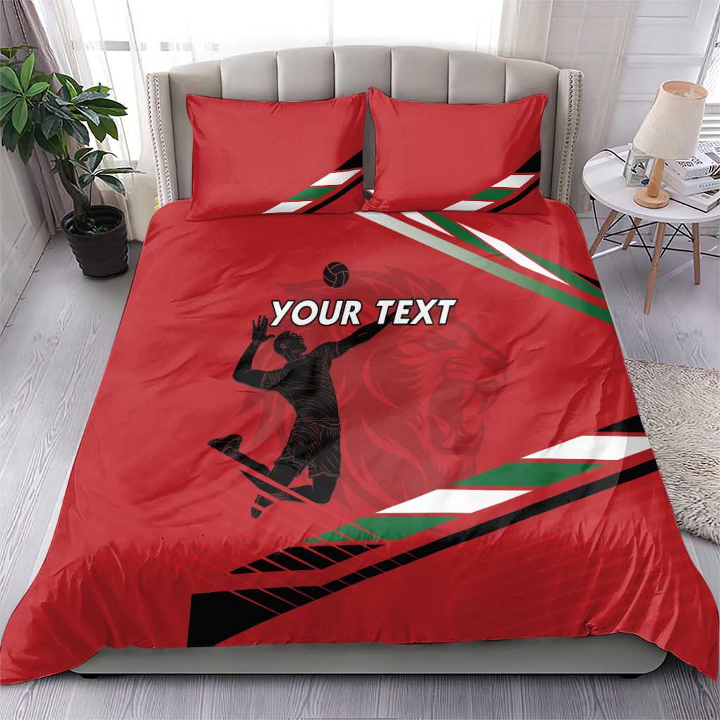 Custom Kenya Volleyball Bedding Set Go Champions LT15