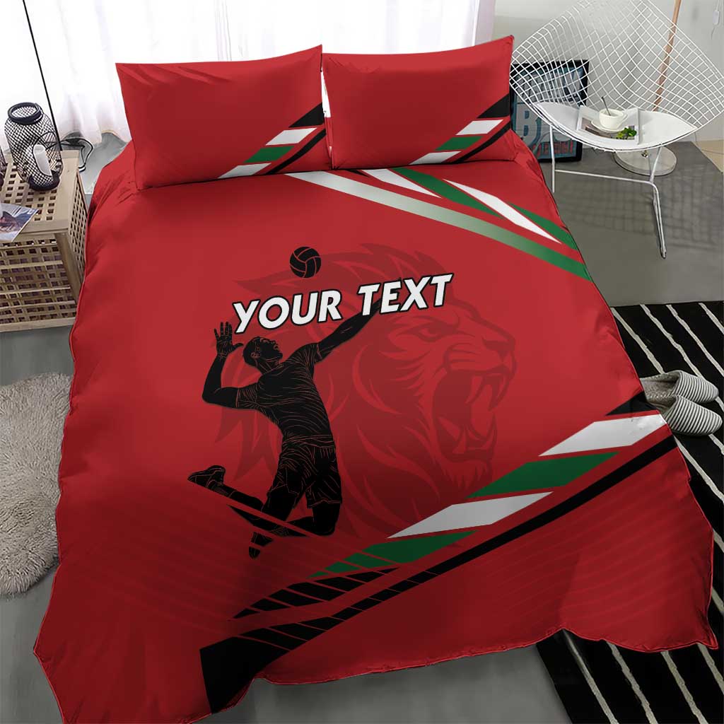 Custom Kenya Volleyball Bedding Set Go Champions LT15