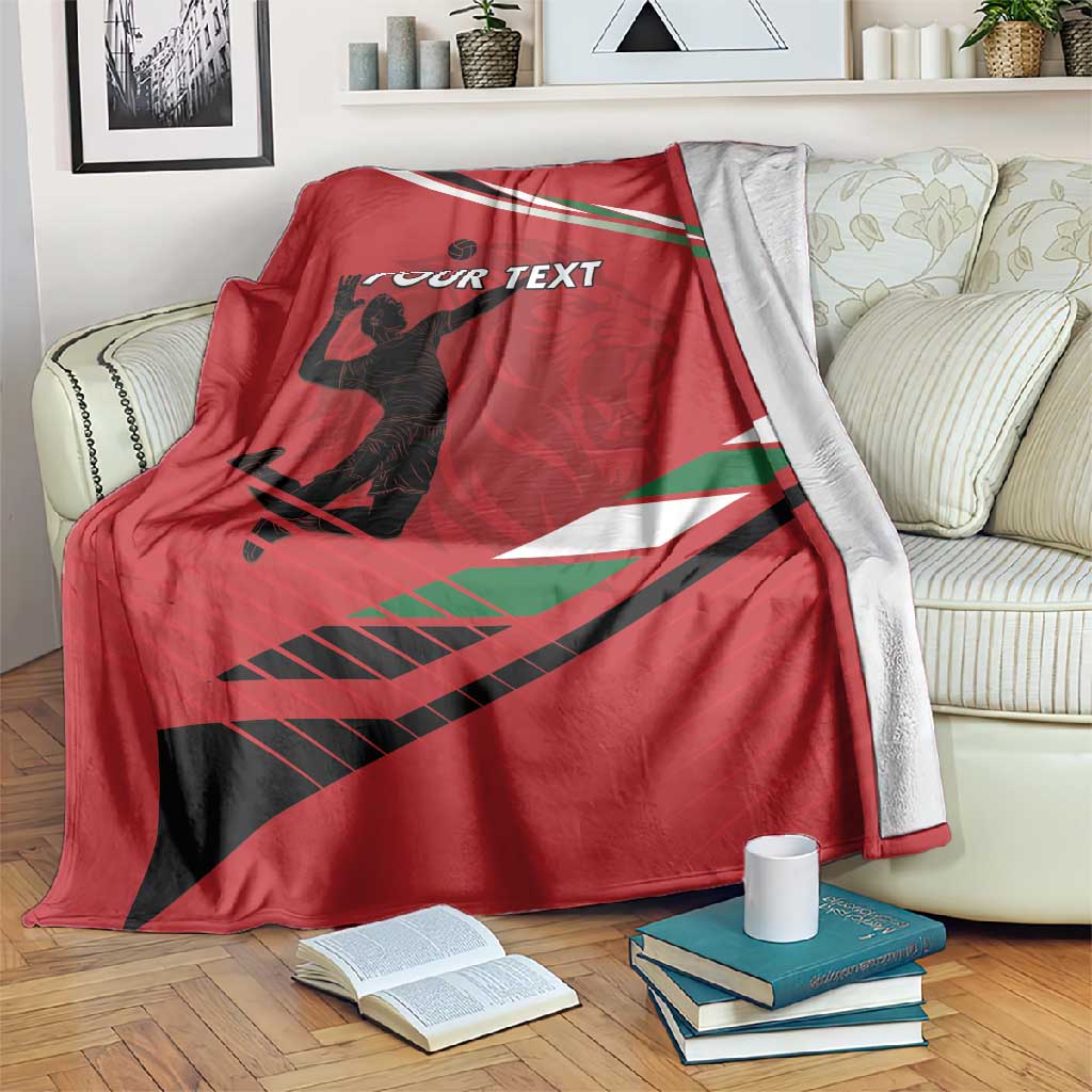 Custom Kenya Volleyball Blanket Go Champions LT15