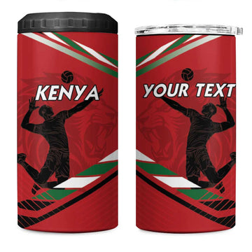 Custom Kenya Volleyball 4 in 1 Can Cooler Tumbler Go Champions LT15